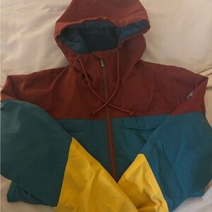 Aperture Burgundy, Teal, Yellow Snow Jacket